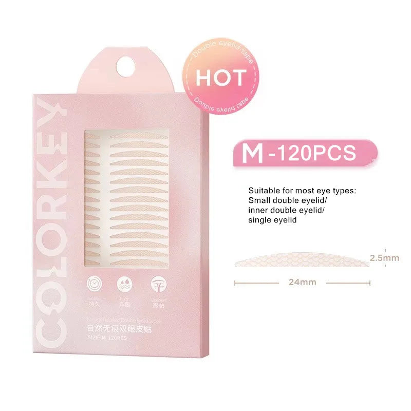 COLORKEY  Double Eyelid Tape Invisible Natural Fold Sticker Self-adhesive Paste Enlarge Eyes Tool For Monolids Puffy Eyes