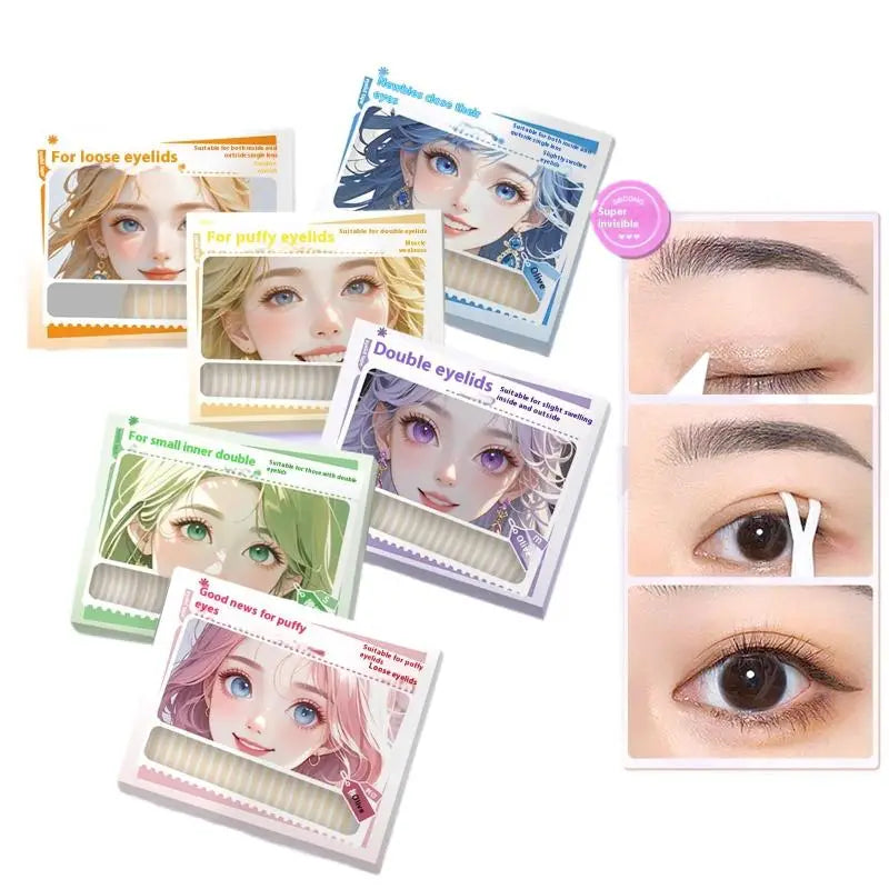 180/216/240Pcs Invisible Eyelid Sticker Lace Eye Lift Strips Double Eyelid Tape Adhesive Stickers Eye Tape Tools Lash Tape