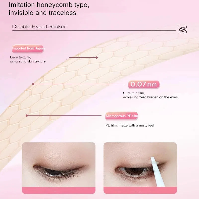 COLORKEY  Double Eyelid Tape Invisible Natural Fold Sticker Self-adhesive Paste Enlarge Eyes Tool For Monolids Puffy Eyes