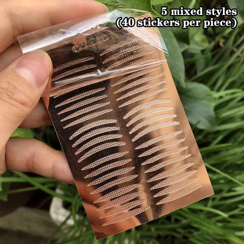 Invisible Eyelid Sticker Double Eyelid Stickers Transparent Self Adhesive Mesh-Lace Eye Tape Sticker Ladies Eye Makeup Tools