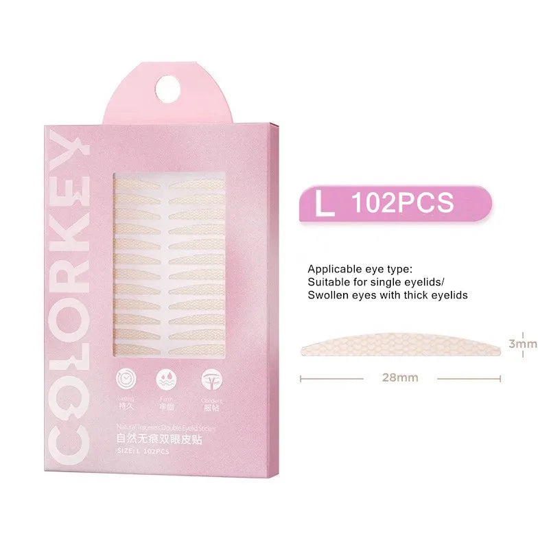 COLORKEY  Double Eyelid Tape Invisible Natural Fold Sticker Self-adhesive Paste Enlarge Eyes Tool For Monolids Puffy Eyes