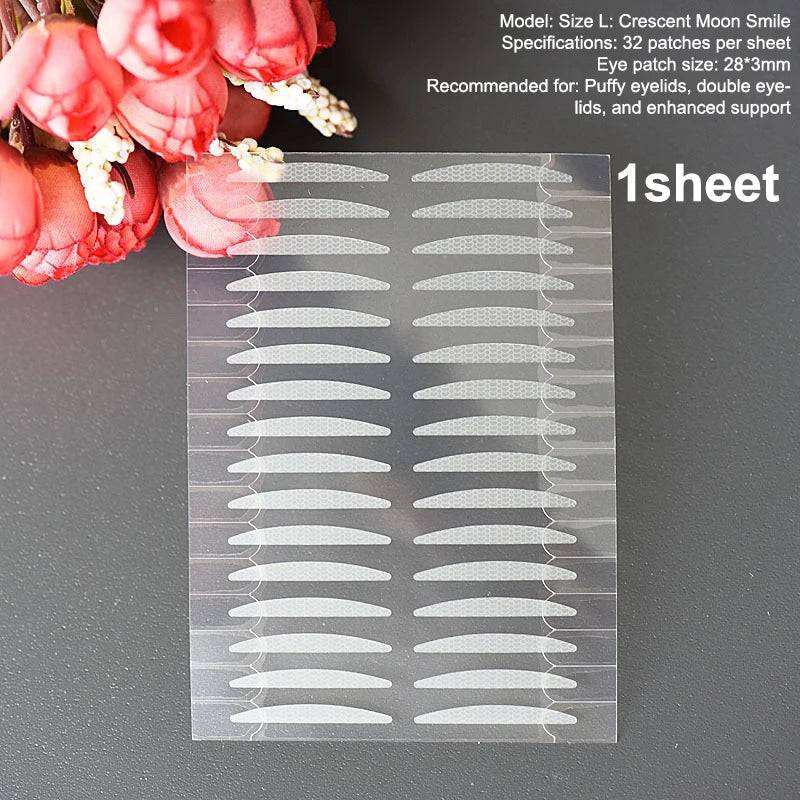 32Pcs/Sheet Double Eyelid Tape Ultra Stay Beautiful Eyes Invisible Waterproof Eye Big Eyes Makeup Tools Beginner Friendly