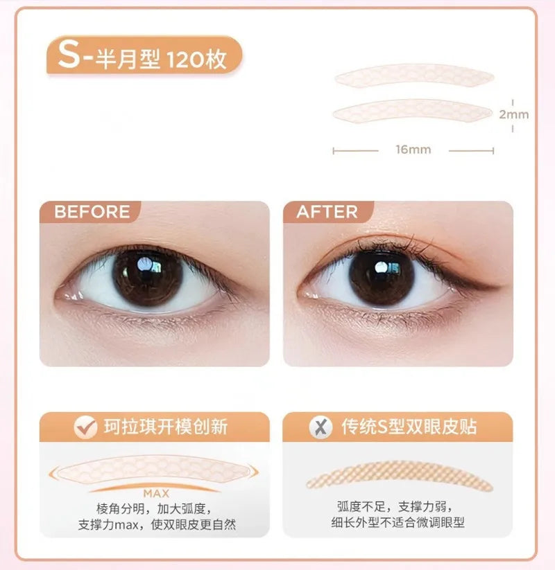 Colorkey Invisible Natural Eyelid Tape Sticker Long Lasting Double-Fold Self-Adhesive Paste For Monolids Hooded Puffy Eyes
