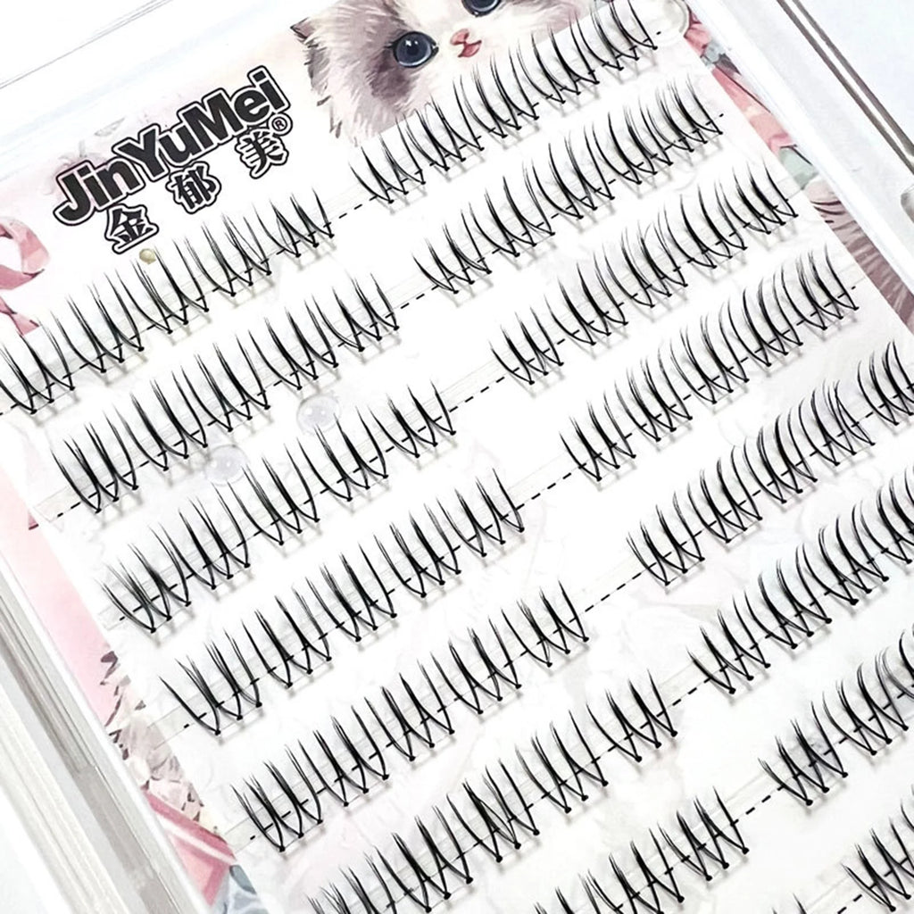 Little Devil false eyelash extenstions C Curl Natural soft Wispy Lashes Wisps Individual eyelashes For women makeup supplies