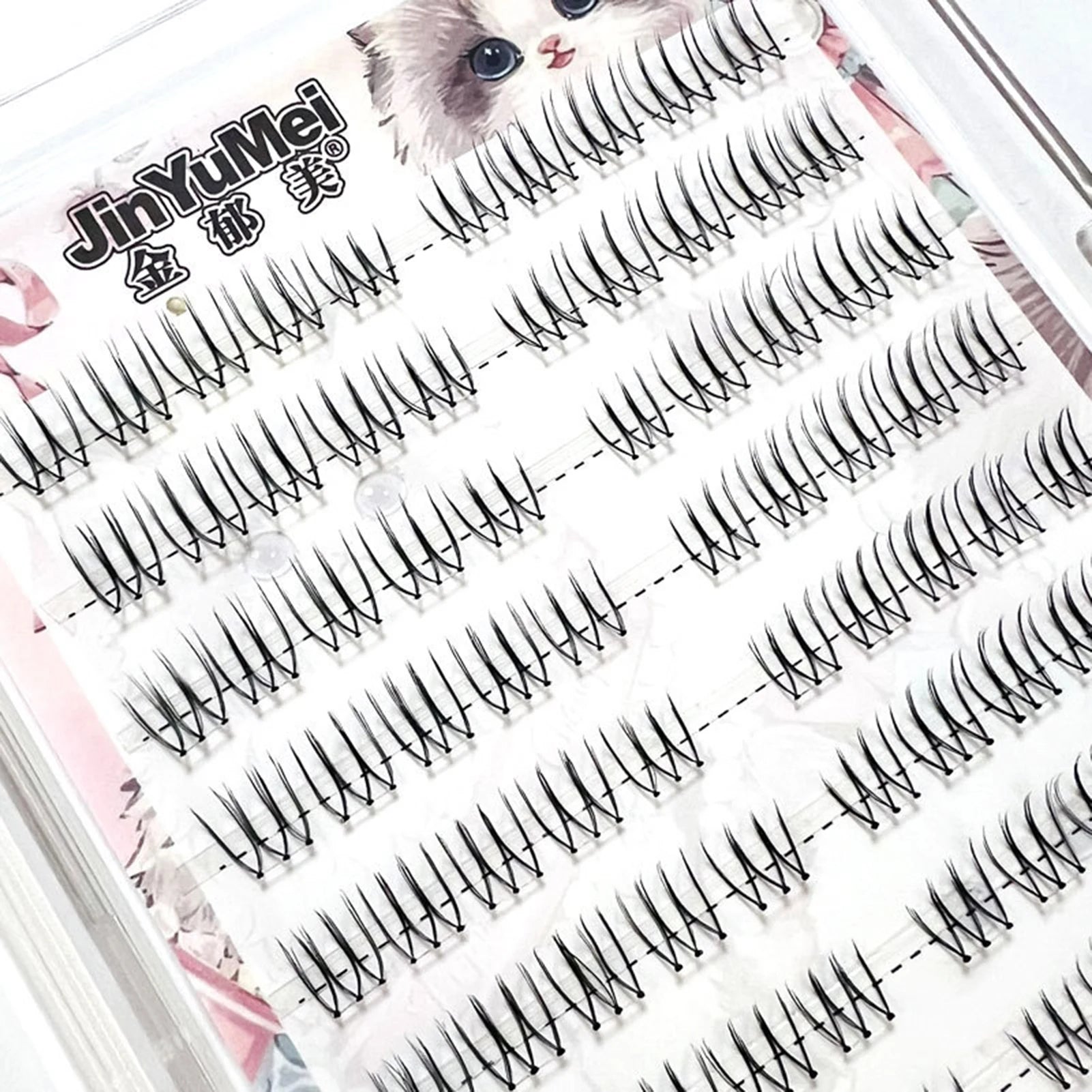 Little Devil false eyelash extenstions C Curl Natural soft Wispy Lashes Wisps Individual eyelashes For women makeup supplies