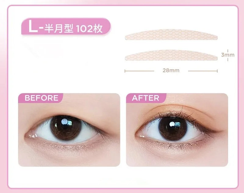 COLORKEY  Double Eyelid Tape Invisible Natural Fold Sticker Self-adhesive Paste Enlarge Eyes Tool For Monolids Puffy Eyes