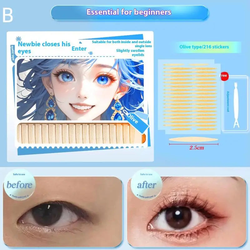180/216/240Pcs Invisible Eyelid Sticker Lace Eye Lift Strips Double Eyelid Tape Adhesive Stickers Eye Tape Tools Lash Tape