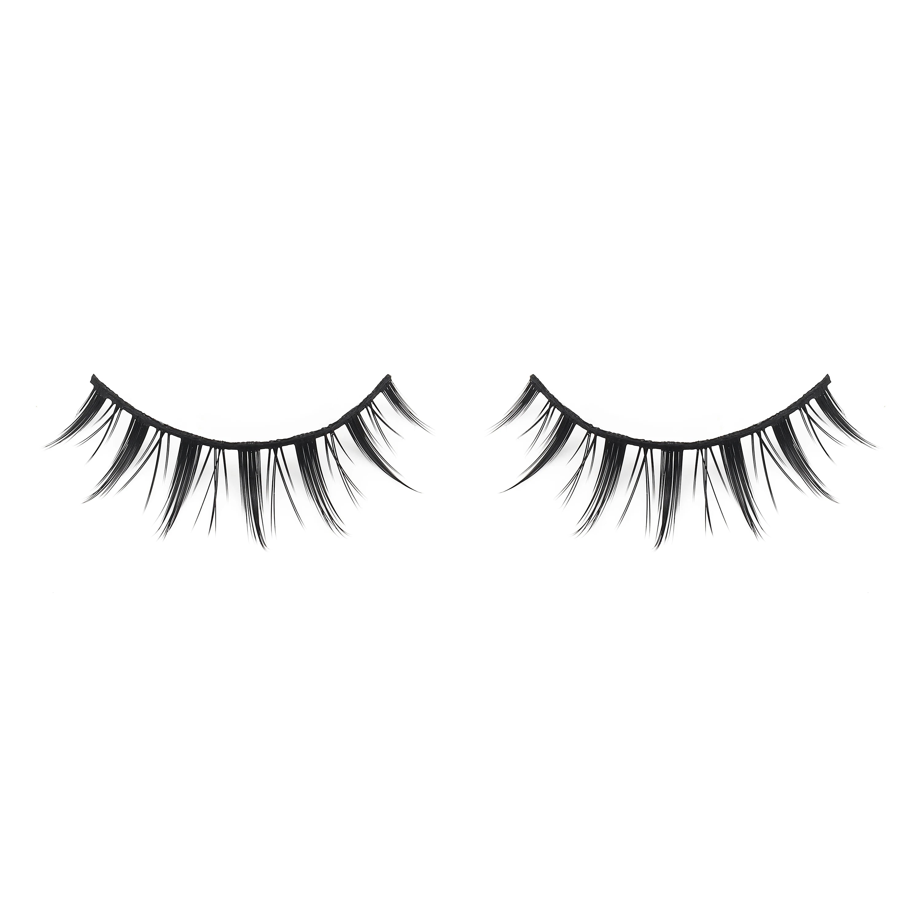 DINGSEN Fake Eyelash Anime Lashes 5 Pairs Little Devil Eyelashes Natural Daily Makeup Manga Eyelashes Clear Band Eyelashes