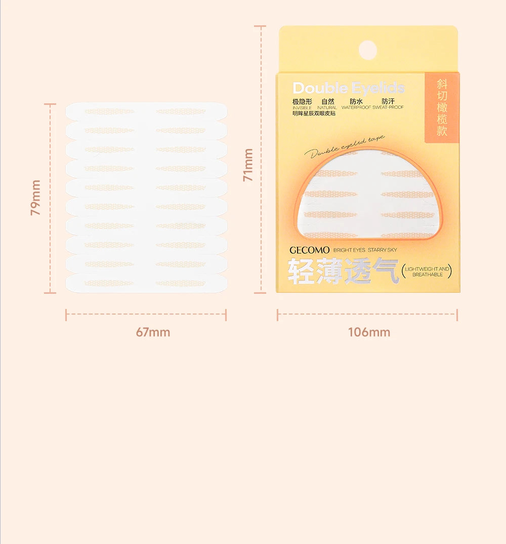 120 PCS Double Eyelid Stickers Natural Invisible Long-lasting Shaping Big Eye Beauty Tapes For Single Eyelid Person Eye Makeup