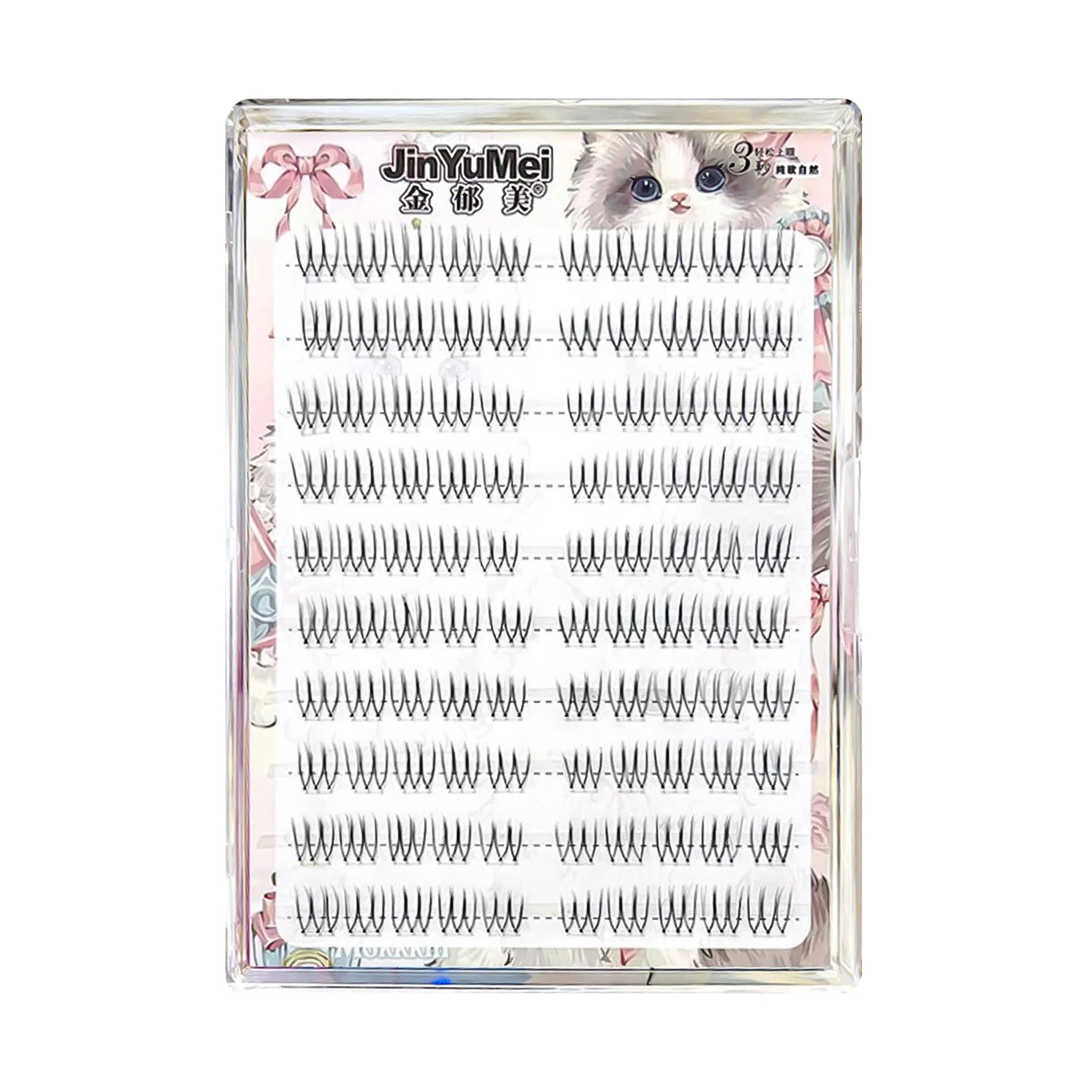 Little Devil false eyelash extenstions C Curl Natural soft Wispy Lashes Wisps Individual eyelashes For women makeup supplies