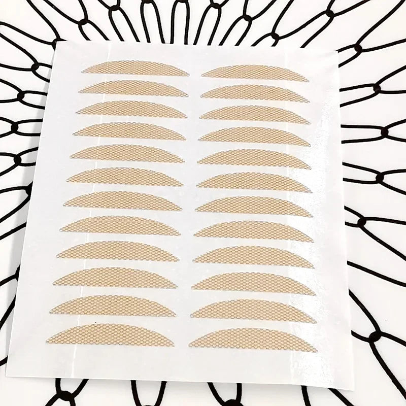 Natural Eye-Lift Mesh-Lace Transparent Invisible Self-adhesive Eyelid Tapes Stickers Women Invisible Double-fold Eyelid Stickers