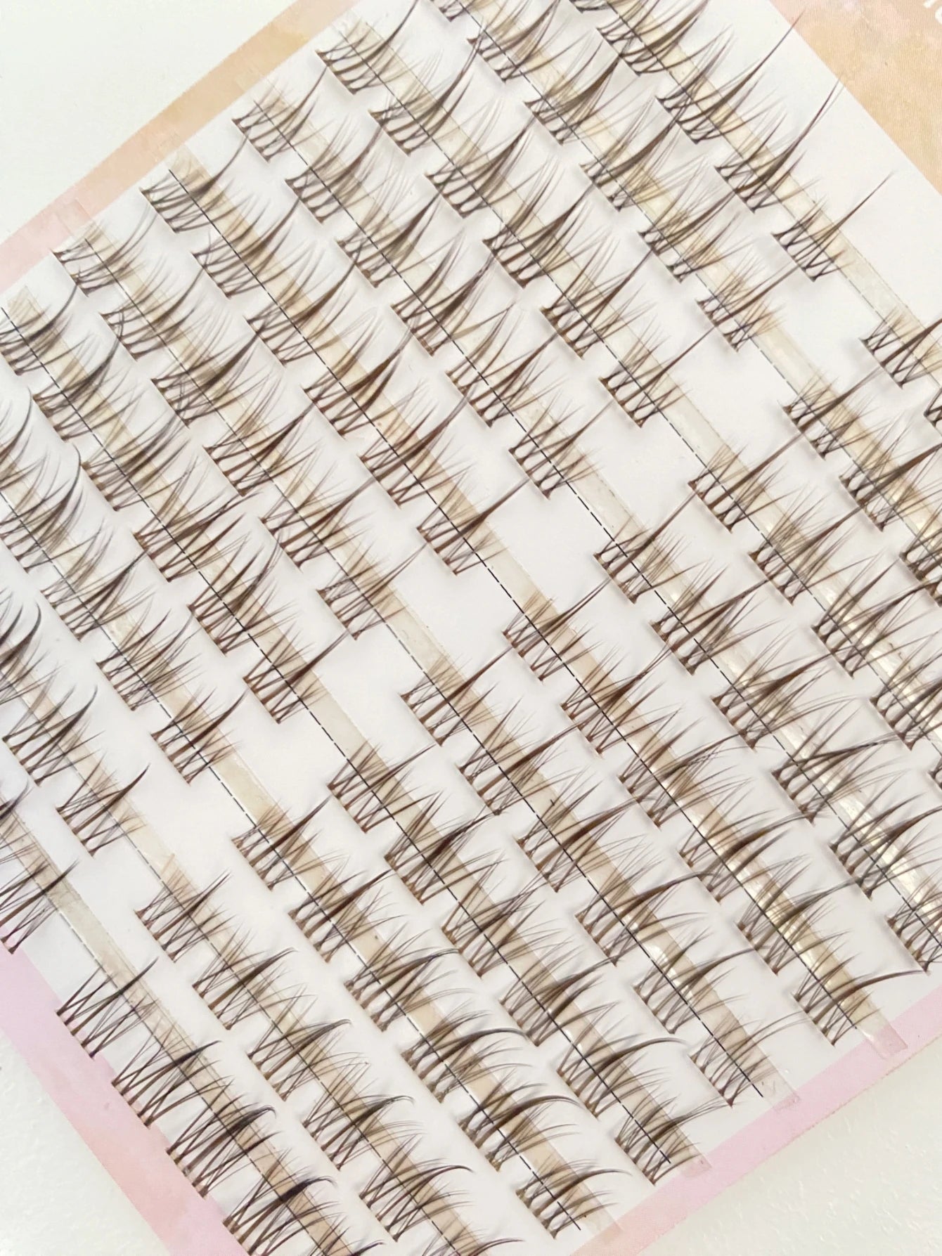 Natural Look Brown Eyelash Clusters 10 Rows 120 Clusters Sunflower Individual Lashes Ultra-light Wispy False Eyelash For Makeup