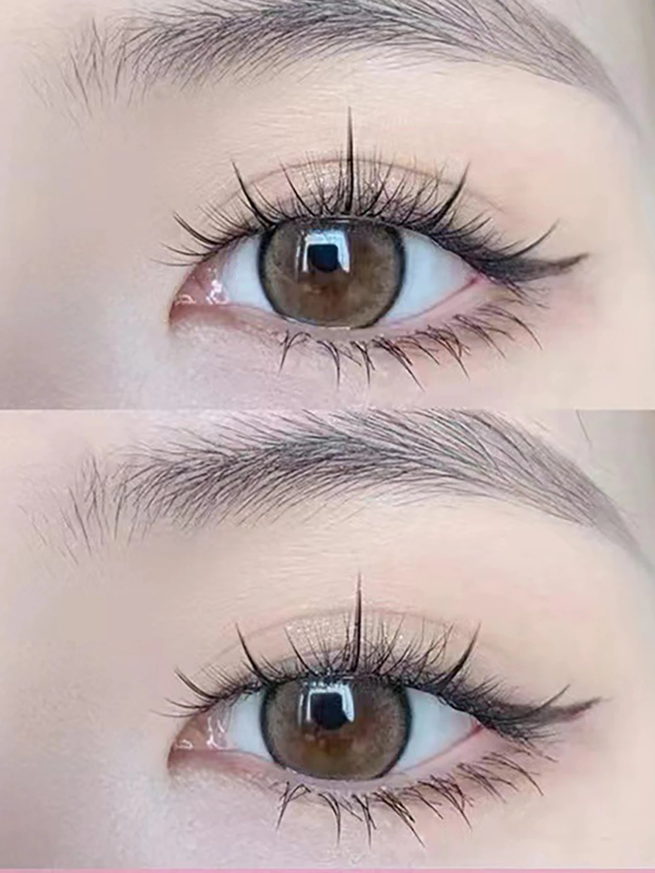 Natural Look Brown Eyelash Clusters 10 Rows 120 Clusters Sunflower Individual Lashes Ultra-light Wispy False Eyelash For Makeup