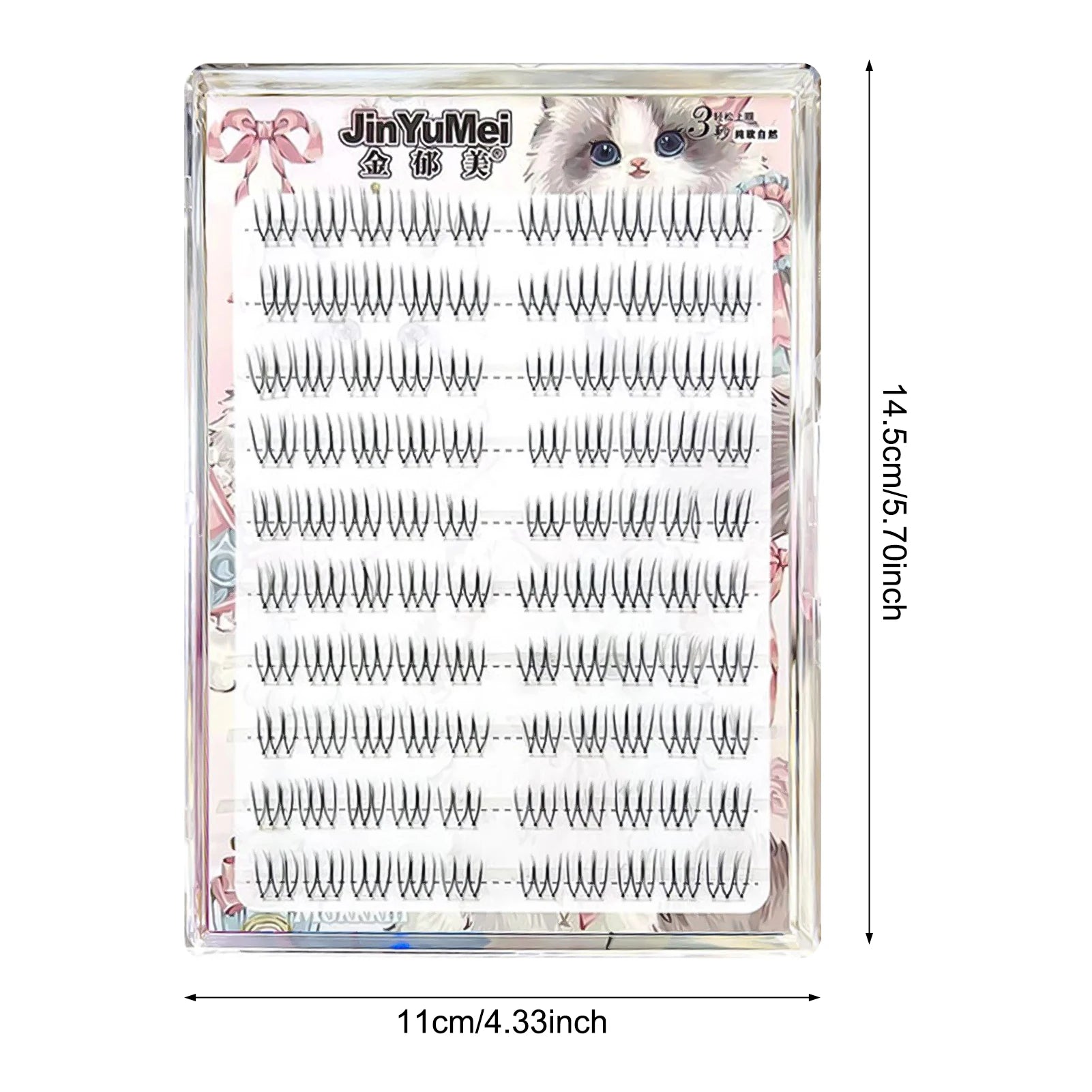 Little Devil false eyelash extenstions C Curl Natural soft Wispy Lashes Wisps Individual eyelashes For women makeup supplies