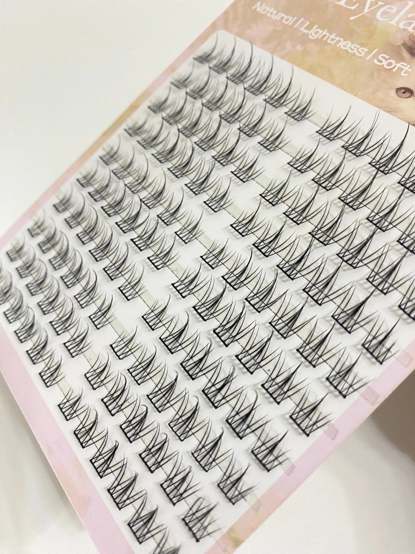 Natural Look Brown Eyelash Clusters 10 Rows 120 Clusters Sunflower Individual Lashes Ultra-light Wispy False Eyelash For Makeup