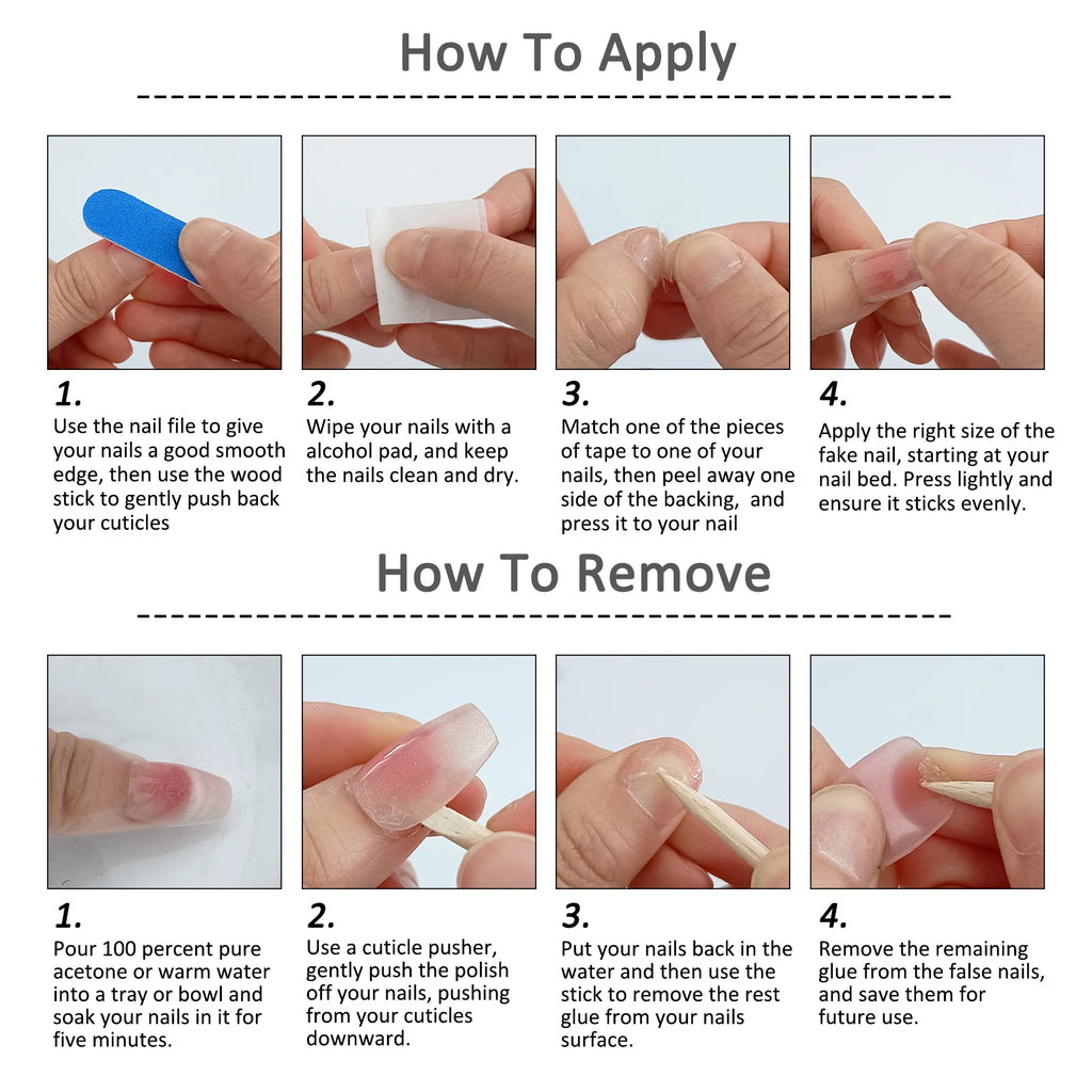 10Pcs Pure Color Handmade Short False Nail with Glue Press On Nails Full Cover French Round Head Manicure Wearable Nail Tips Art