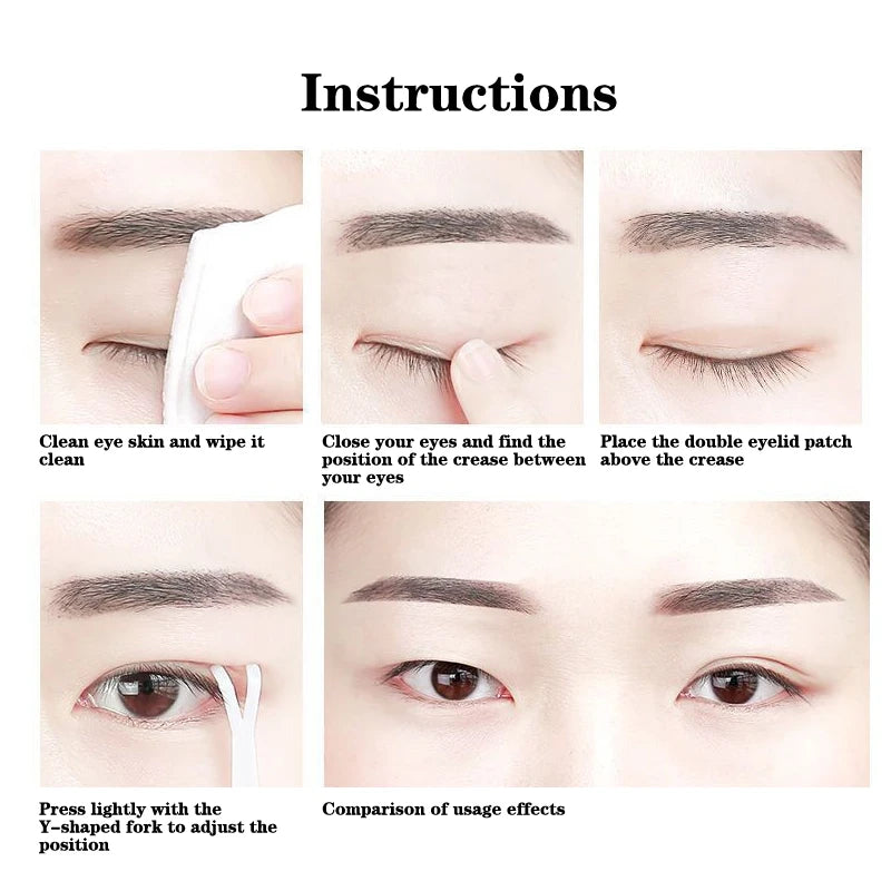 Invisible Eyelid Sticker Double Eyelid Stickers Transparent Self Adhesive Mesh-Lace Eye Tape Sticker Ladies Eye Makeup Tools