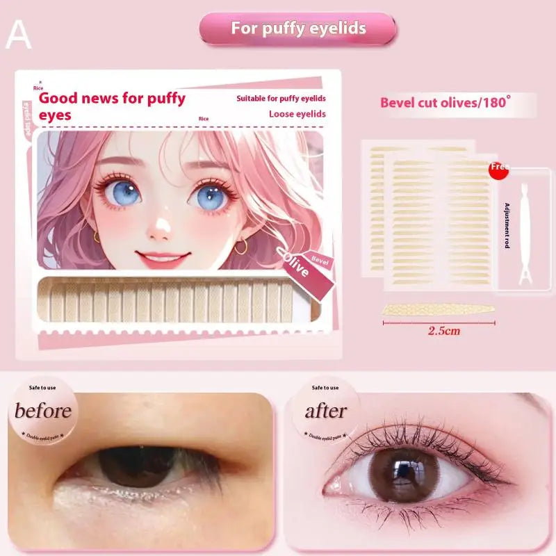 180/216/240Pcs Invisible Eyelid Sticker Lace Eye Lift Strips Double Eyelid Tape Adhesive Stickers Eye Tape Tools Lash Tape