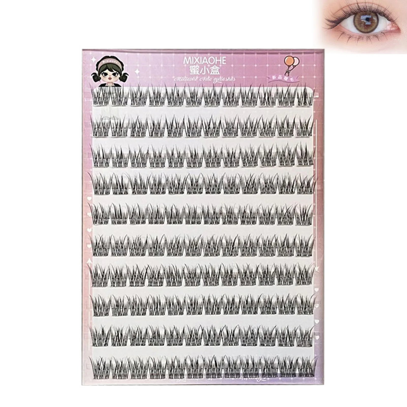 Little Devil false eyelash extenstions C Curl Natural soft Wispy Lashes Wisps Individual eyelashes For women makeup supplies