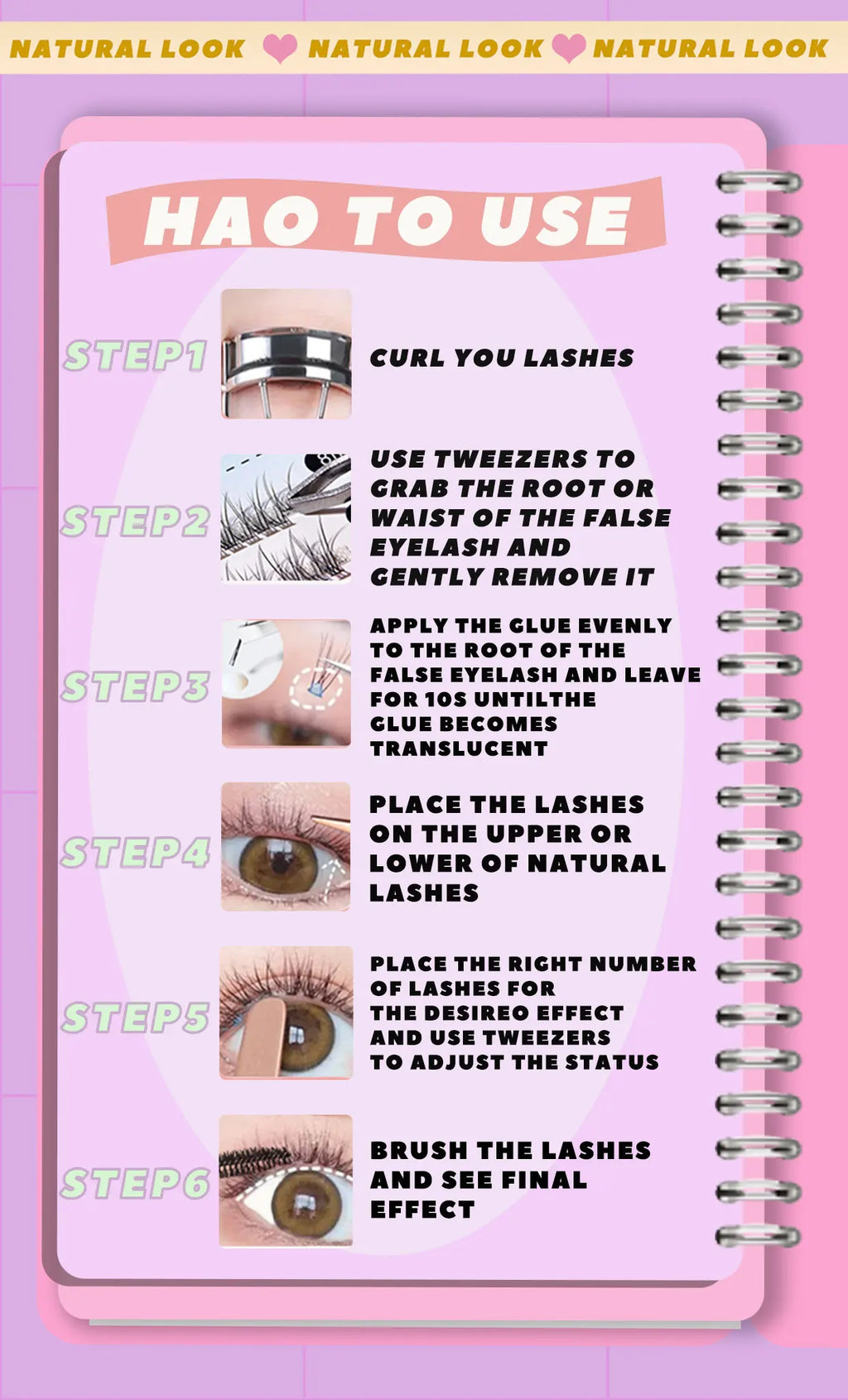 False Eyelashes Individual Lash Clusters Manga Fluffy Soft Natural Anime Lashes Extension Supplies Beauty Makeup Product Kit