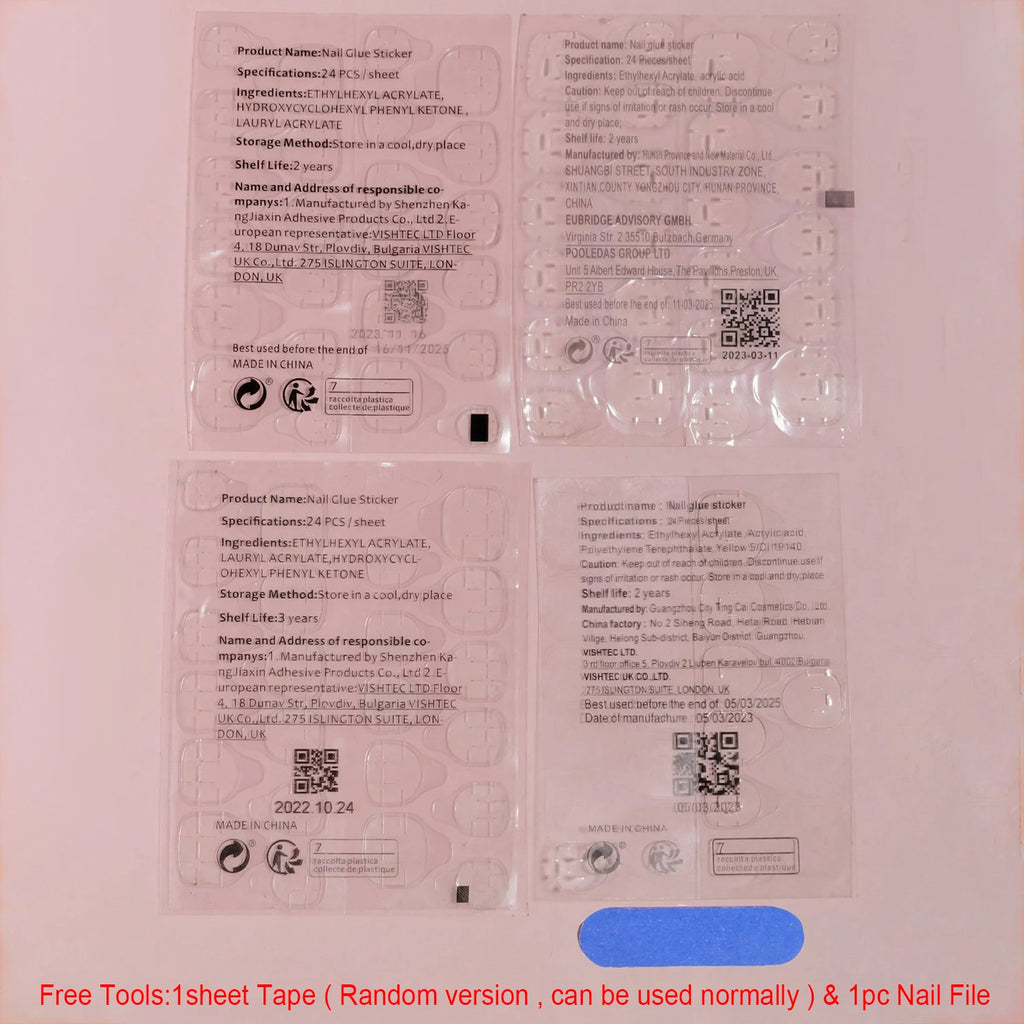 French Tips Press-on Nail Long Lasting Elegant Artificial Nail Manicure Art for Daily Lives Everyday Use