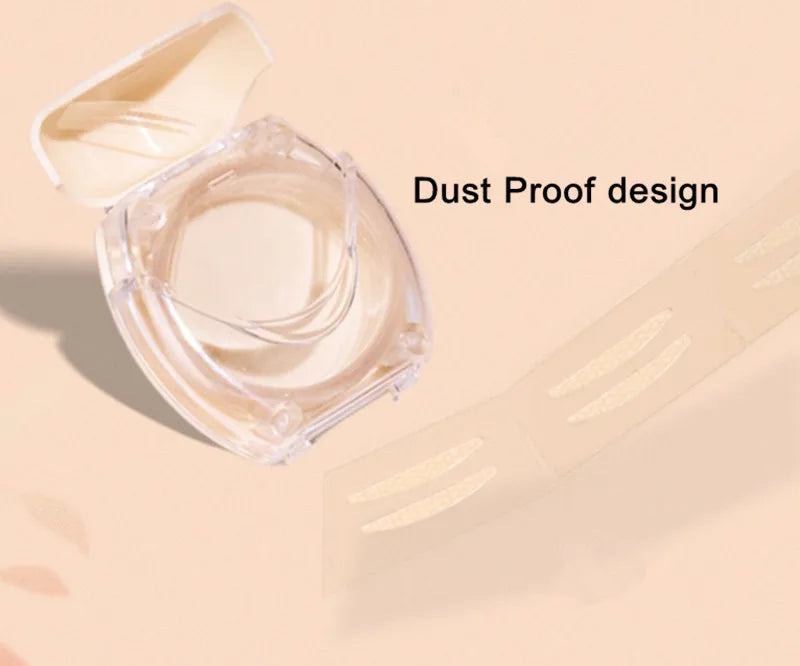A K F Natural Invisible Double Eyelid Tape Stickers Fiber Instant Eyelid Lift Paste Long Lasting Bigger Eyes Beauty Tool