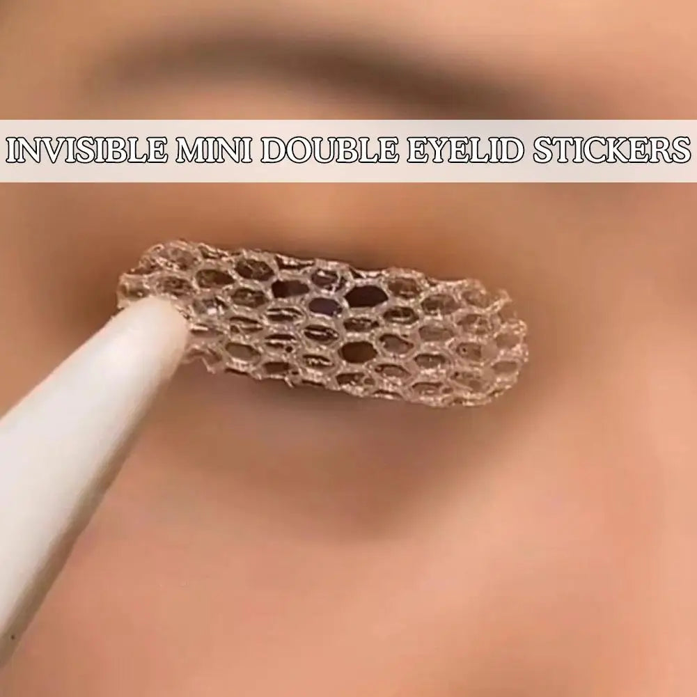 Natural Eye-Lift Mesh-Lace Transparent Invisible Self-adhesive Eyelid Tapes Stickers Women Invisible Double-fold Eyelid Stickers