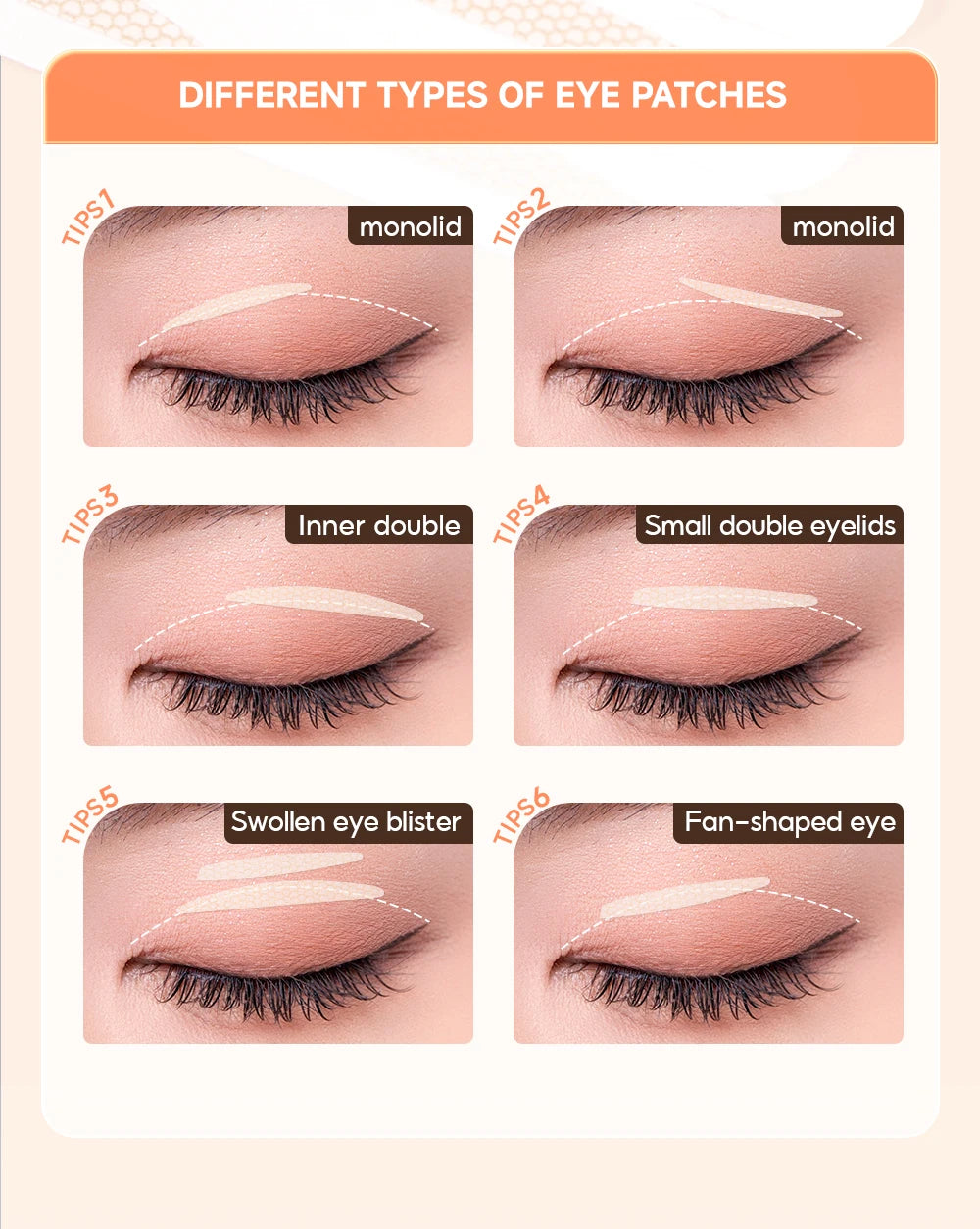 120 PCS Double Eyelid Stickers Natural Invisible Long-lasting Shaping Big Eye Beauty Tapes For Single Eyelid Person Eye Makeup