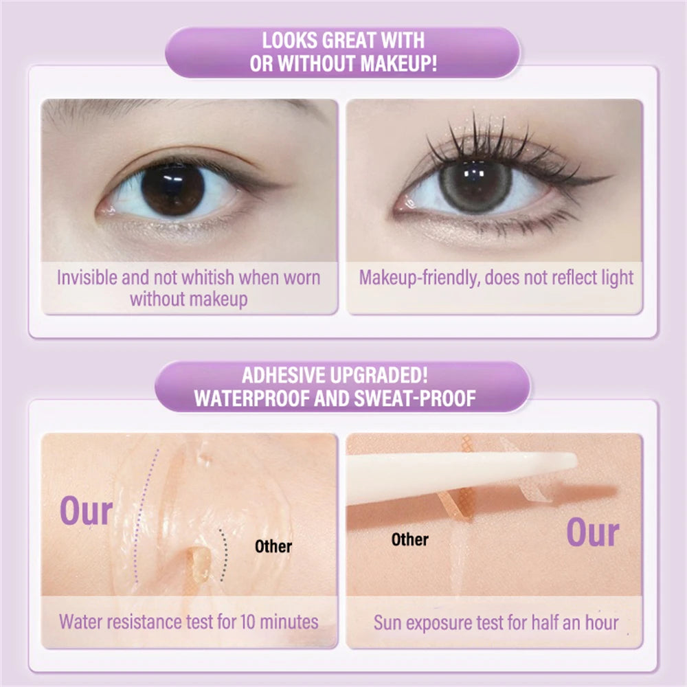 240 PCS Double Eyelid Stickers Natural Invisible And Long-lasting Shaping Big Eye Beauty Tapes For Single  Eyelid Person Tools