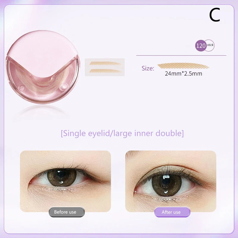 120PCS/rolls Double Eyelids Invisible Fallen Eyelids Patches For Drooping Eyelids Double Eyelid Tape