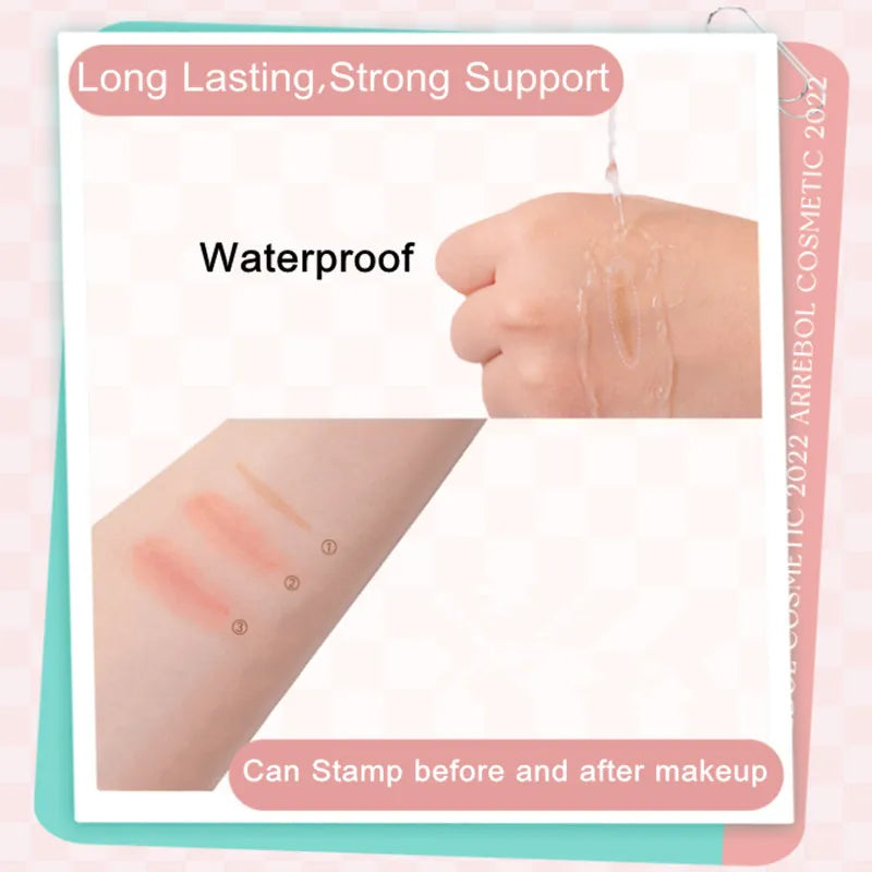 Arrebol Invisible Eyelid Tape Sticker Double Fold Eyelid Paste Beige Stripe Self-adhesive Natural Bigger Eyes
