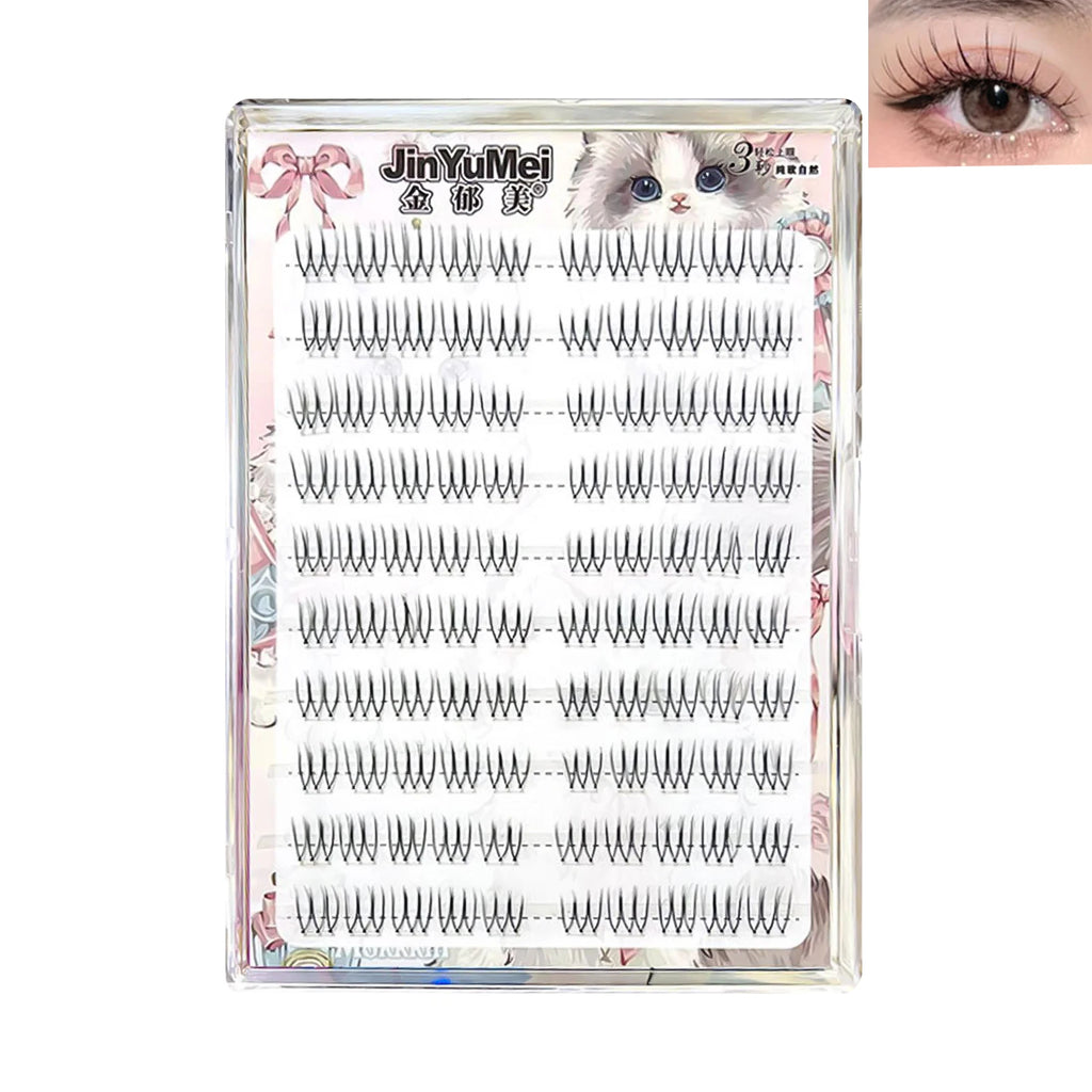 Little Devil false eyelash extenstions C Curl Natural soft Wispy Lashes Wisps Individual eyelashes For women makeup supplies
