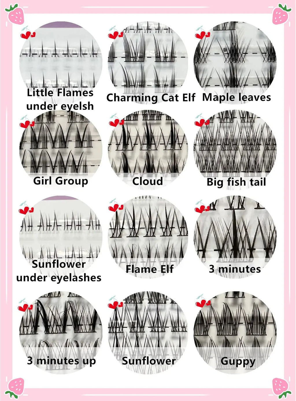 32 Rows Large Capacity Eyelashes Extension Professional Individual Cluster DIY Lashes Natural False Eyelashes Makeup Products