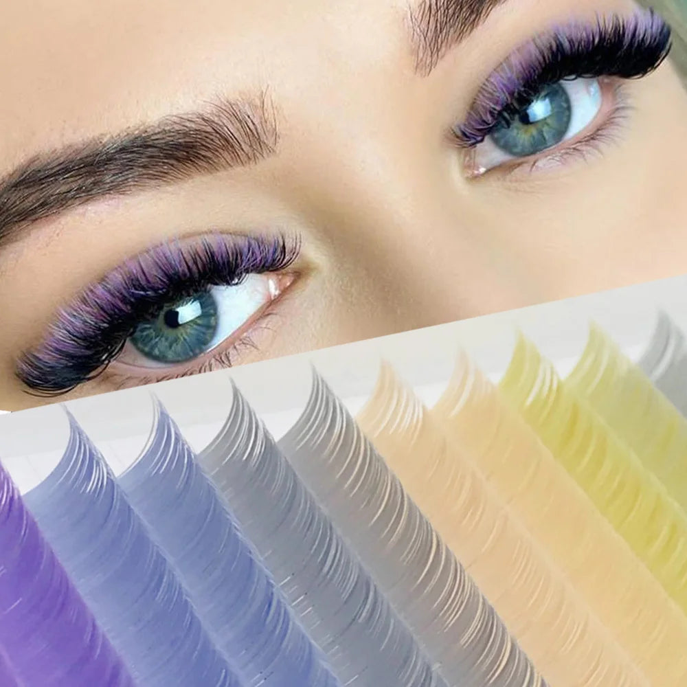 Natural Look Brown Eyelash Clusters 10 Rows 120 Clusters Sunflower Individual Lashes Ultra-light Wispy False Eyelash For Makeup