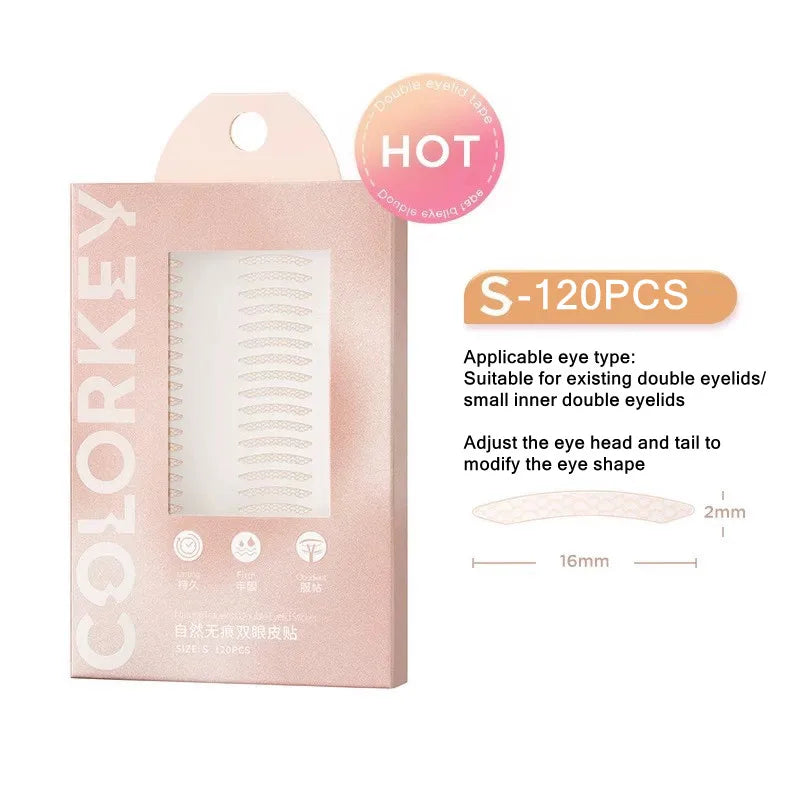 Colorkey Invisible Natural Eyelid Tape Sticker Long Lasting Double-Fold Self-Adhesive Paste For Monolids Hooded Puffy Eyes