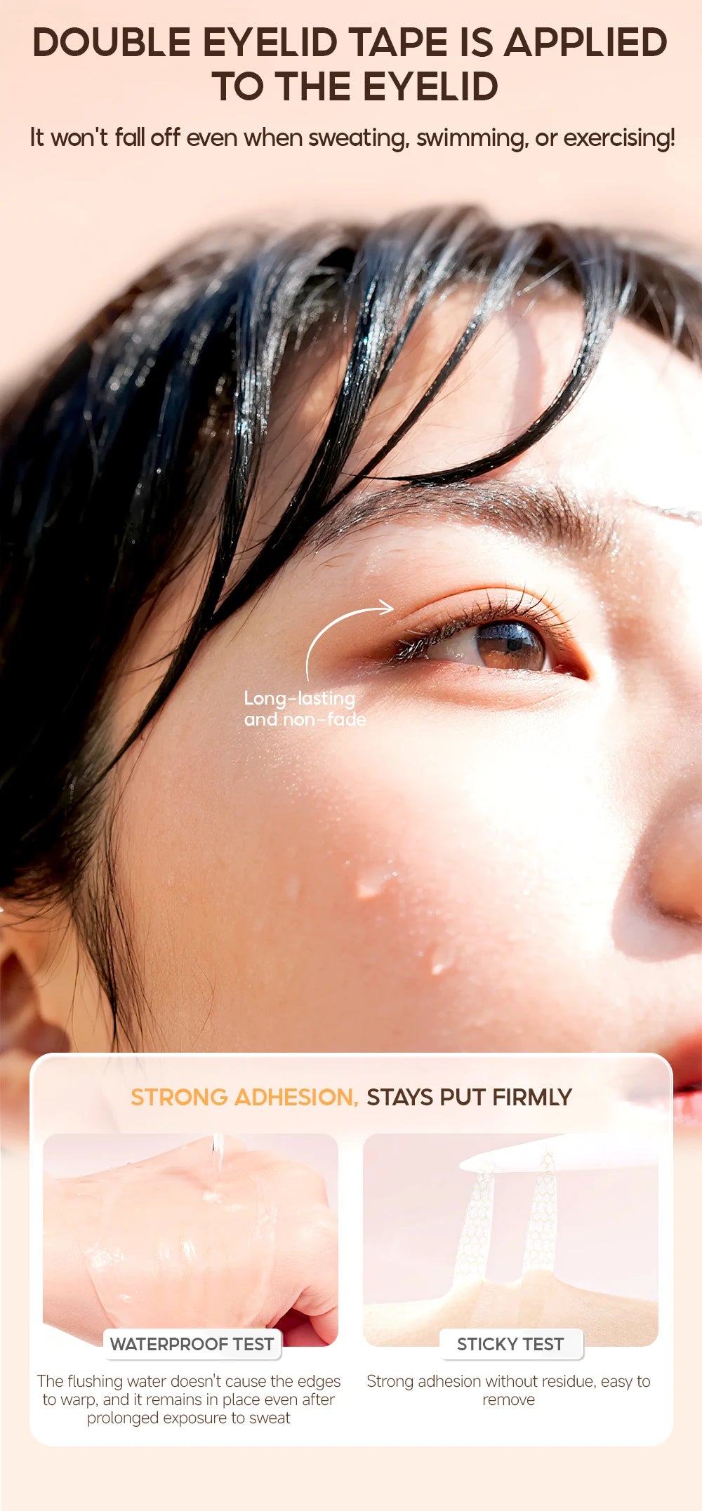 120 PCS Double Eyelid Stickers Natural Invisible Long-lasting Shaping Big Eye Beauty Tapes For Single Eyelid Person Eye Makeup